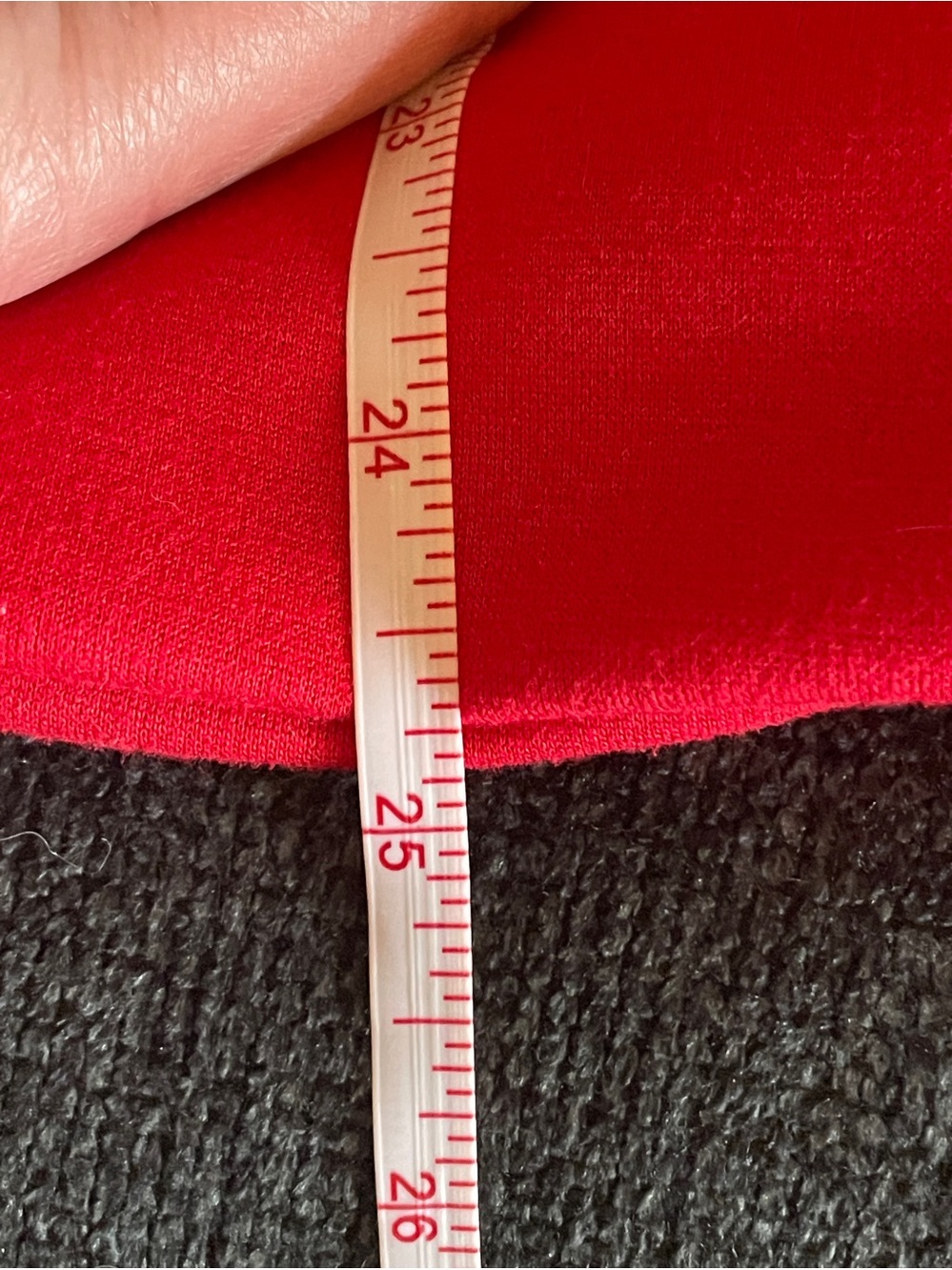 Discount Divas Boutique Red Short Sleeve Hoodie XL Like New - Picture 6 of 7